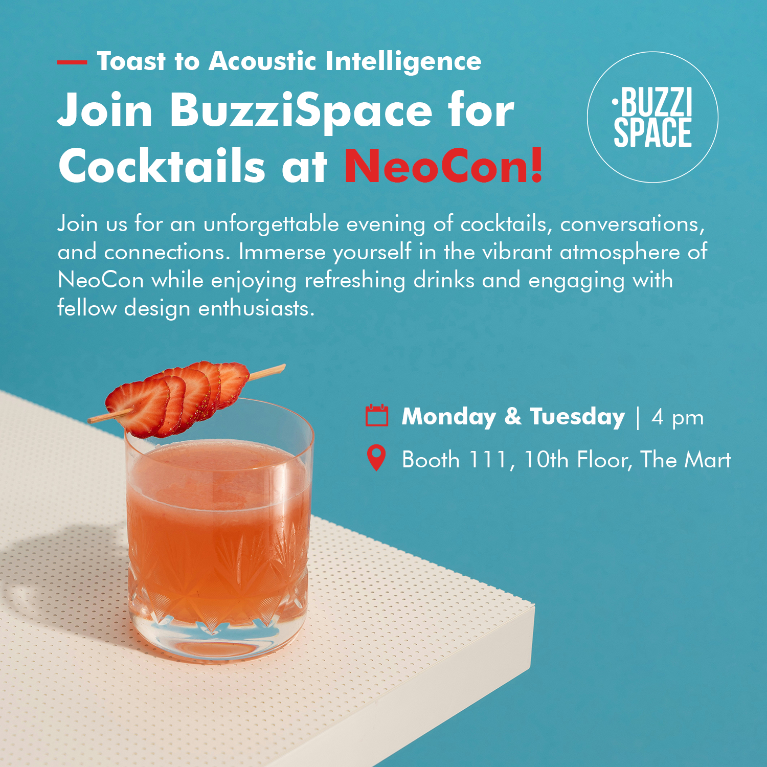 BuzziSpace NeoCon '24 Cocktail & Conversations