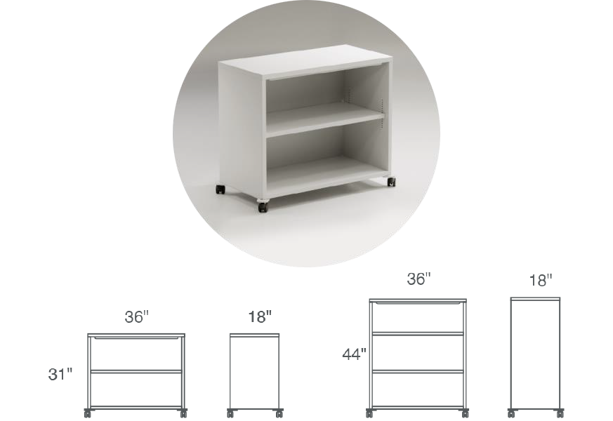 Mobile Bookcase Dimensions by Great Openings
